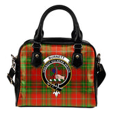 Burnett Ancient Tartan Crest Shoulder Handbag