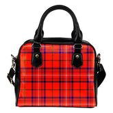 Rose Modern Tartan Plaid Shoulder Handbag