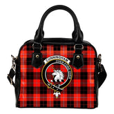 Cunningham Modern Tartan Crest Shoulder Handbag