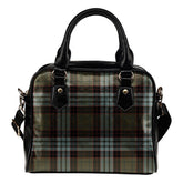 Stewart Old Weathered Tartan Plaid Shoulder Handbag