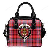 Udny Tartan Crest Shoulder Handbag