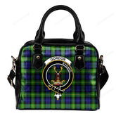 Gordon Modern Tartan Crest Shoulder Handbag