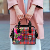 MacFarlane Tartan Hibiscus Shoulder Handbag