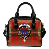 Bruce Modern Tartan Crest Shoulder Handbag