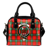 MacLaine of Loch Buie Tartan Crest Shoulder Handbag