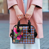 Dalmahoy Tartan Hibiscus Shoulder Handbag