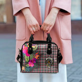 Borthwick Tartan Hibiscus Shoulder Handbag