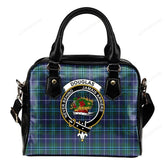 Douglas Modern Tartan Crest Shoulder Handbag