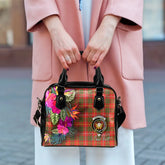Carruthers Tartan Hibiscus Shoulder Handbag