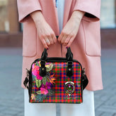 Gow (of Skeoch) Tartan Hibiscus Shoulder Handbag