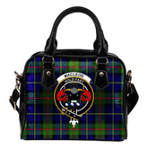 MacLeod Tartan Crest Shoulder Handbag