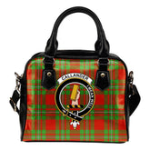 Callander Modern Tartan Crest Shoulder Handbag