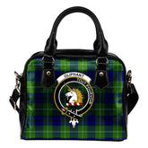 Oliphant Modern Tartan Crest Shoulder Handbag