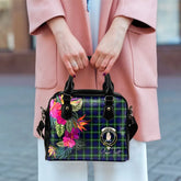 Lamont Tartan Hibiscus Shoulder Handbag