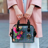 Sandilands Tartan Hibiscus Shoulder Handbag