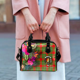 Callander Tartan Hibiscus Shoulder Handbag
