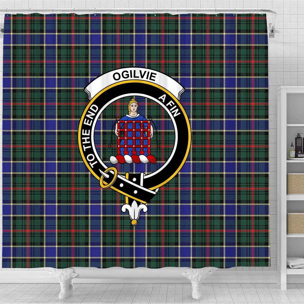 Ogilvie Tartan Crest Shower Curtain