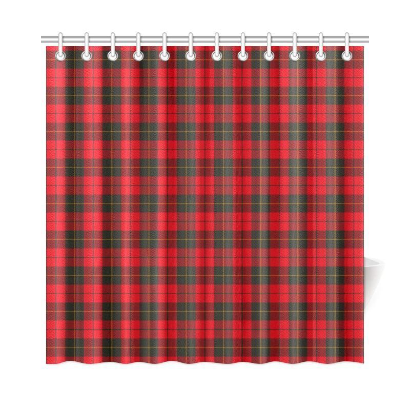 Wallace Weathered Tartan Plaid Shower Curtain