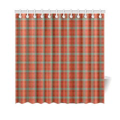 Morrison Red Ancient Tartan Plaid Shower Curtain