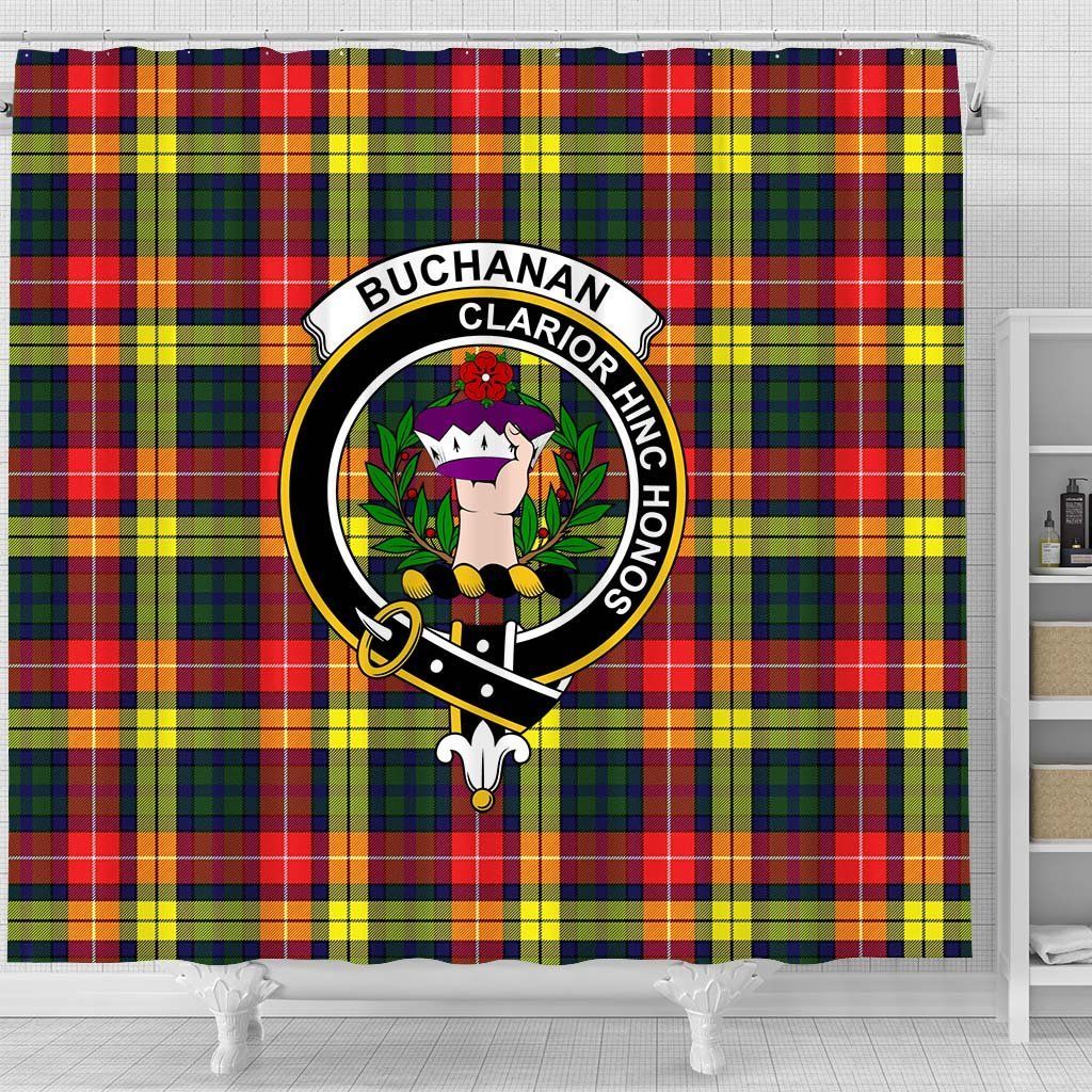 Buchanan Tartan Crest Shower Curtain