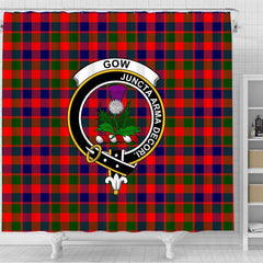 Gow (of Skeoch) Tartan Crest Shower Curtain