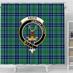 Keith Tartan Crest Shower Curtain