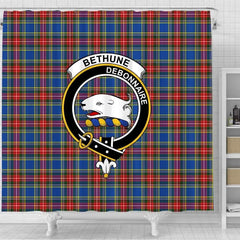 Bethune Tartan Crest Shower Curtain