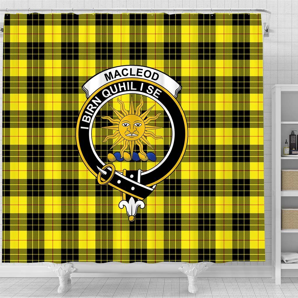 MacLeod of Lewis Tartan Crest Shower Curtain