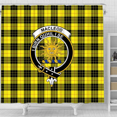 MacLeod of Lewis Tartan Crest Shower Curtain