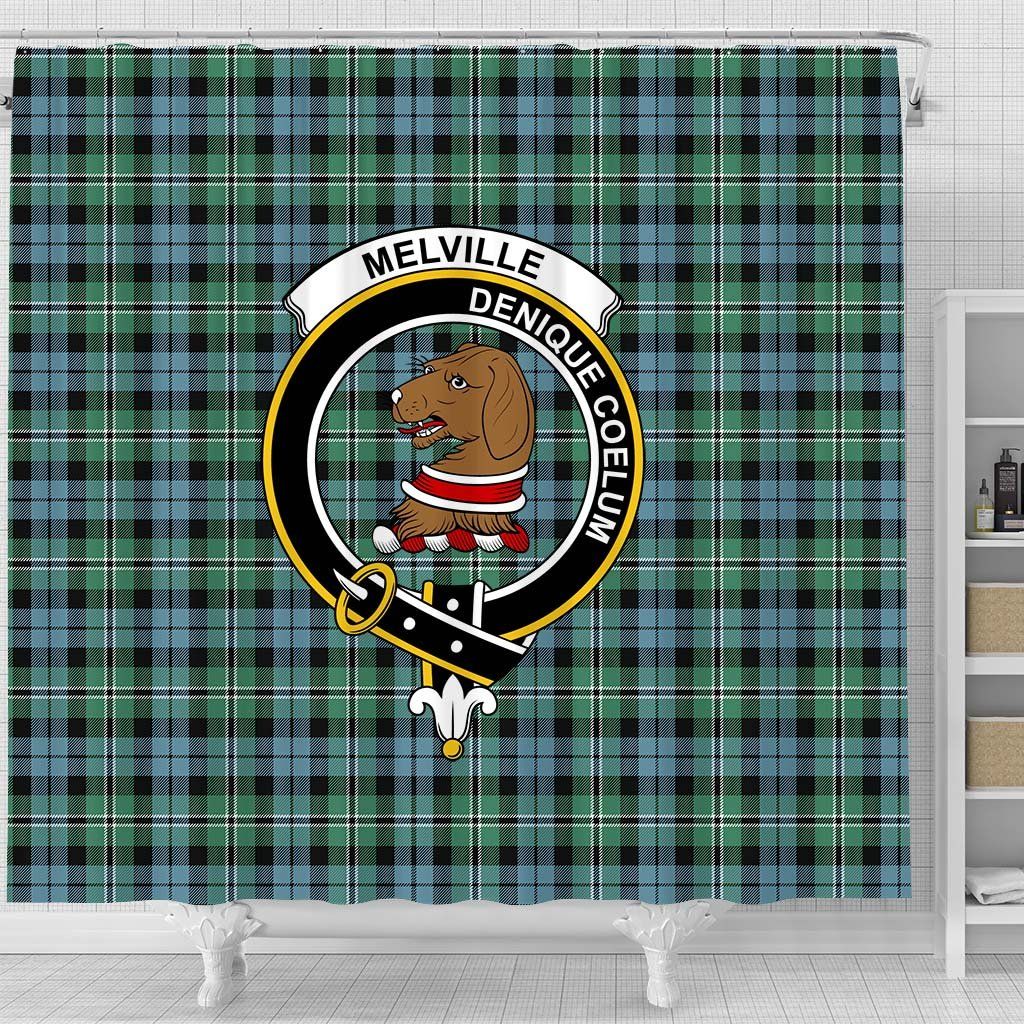 Melville Tartan Crest Shower Curtain