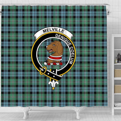 Melville Tartan Crest Shower Curtain