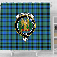 Falconer Tartan Crest Shower Curtain