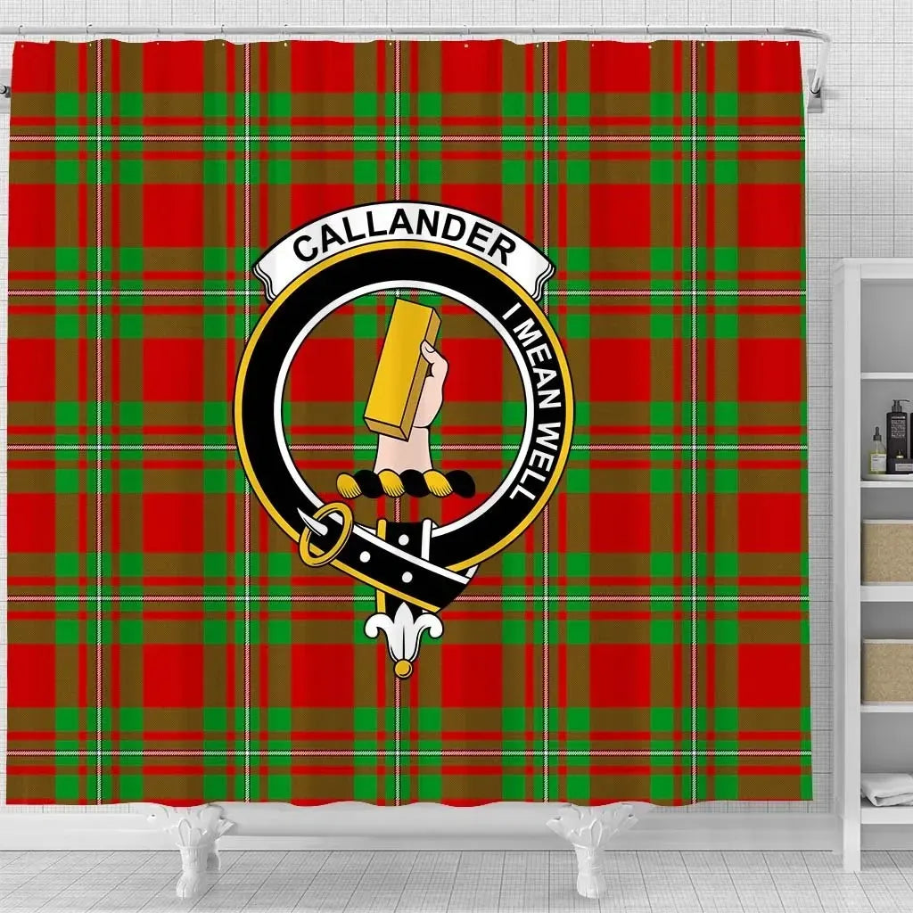 Callander Tartan Crest Shower Curtain