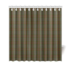Gray Tartan Plaid Shower Curtain
