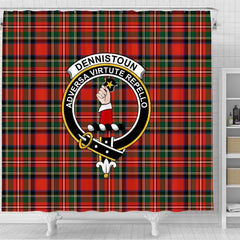 Dennistoun Tartan Crest Shower Curtain