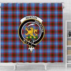 Newton Tartan Crest Shower Curtain