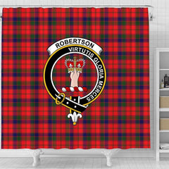 Robertson Tartan Crest Shower Curtain