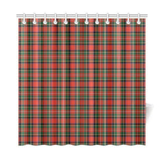 Stewart Royal Modern Tartan Plaid Shower Curtain