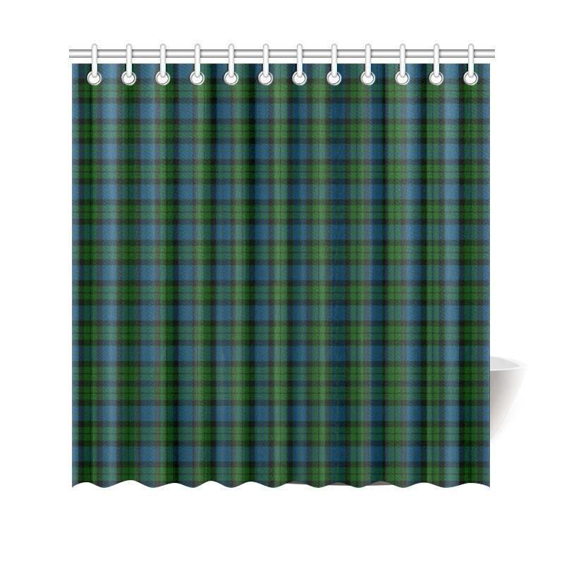 Mackay Modern Tartan Plaid Shower Curtain