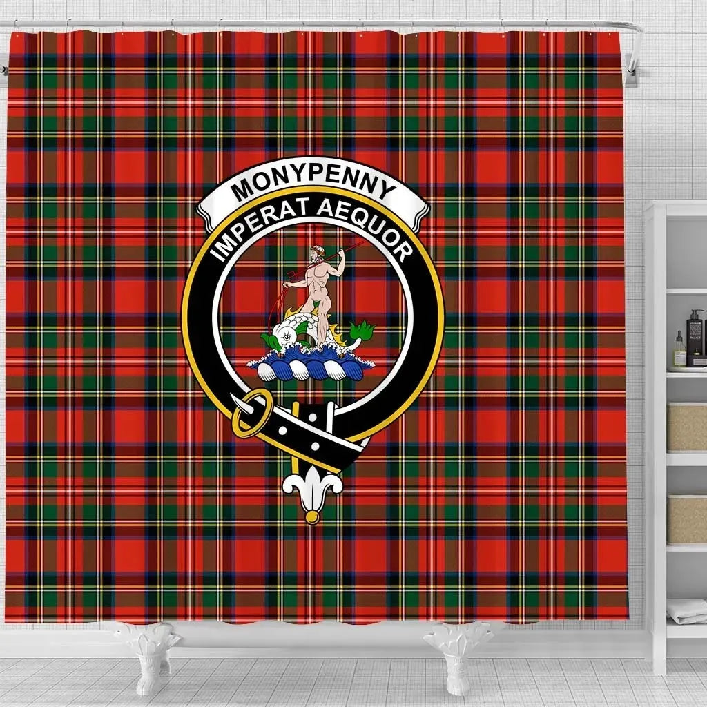 Monypenny Tartan Crest Shower Curtain