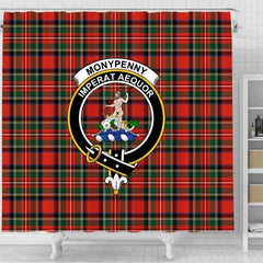 Monypenny Tartan Crest Shower Curtain