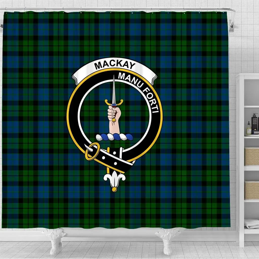 MacKay Tartan Crest Shower Curtain