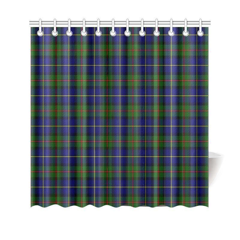 Macleod Of Harris Modern Tartan Plaid Shower Curtain