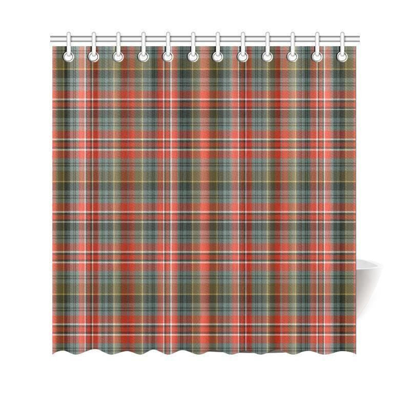 Macpherson Weathered Tartan Plaid Shower Curtain