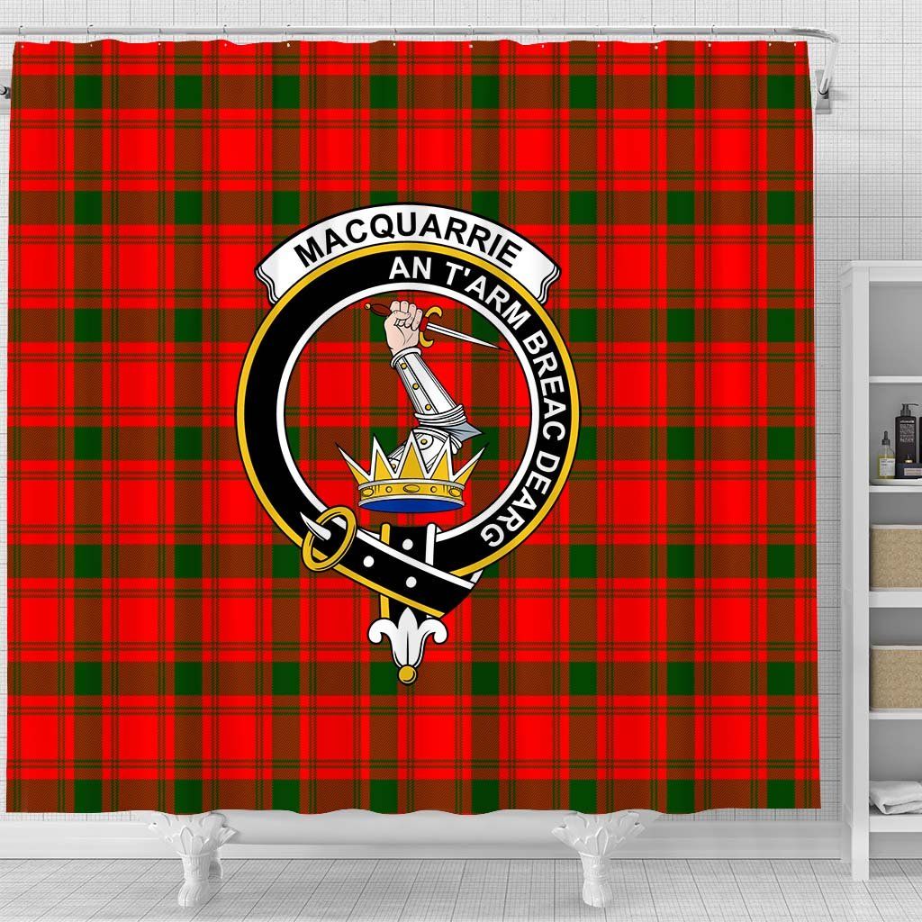 MacQuarrie Tartan Crest Shower Curtain