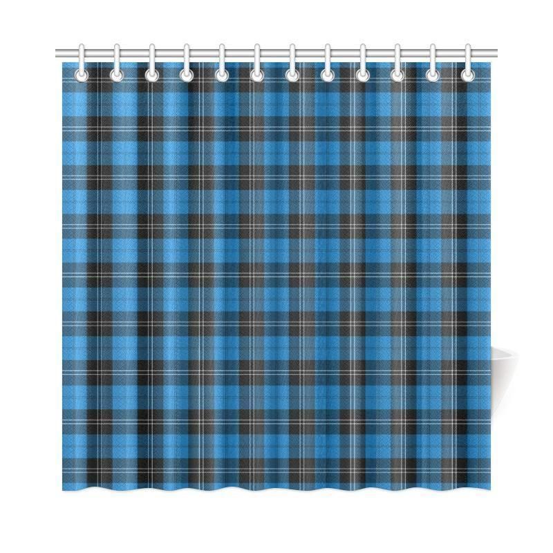 Ramsay Blue Ancient Tartan Plaid Shower Curtain