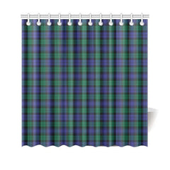 Blackwatch Modern Tartan Plaid Shower Curtain
