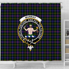 Murray (of Atholl) Tartan Crest Shower Curtain
