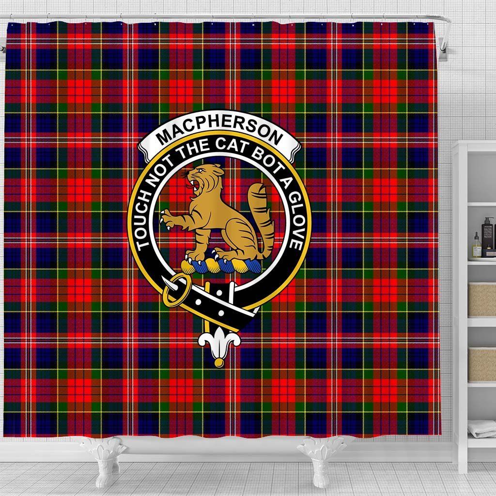 MacPherson Tartan Crest Shower Curtain