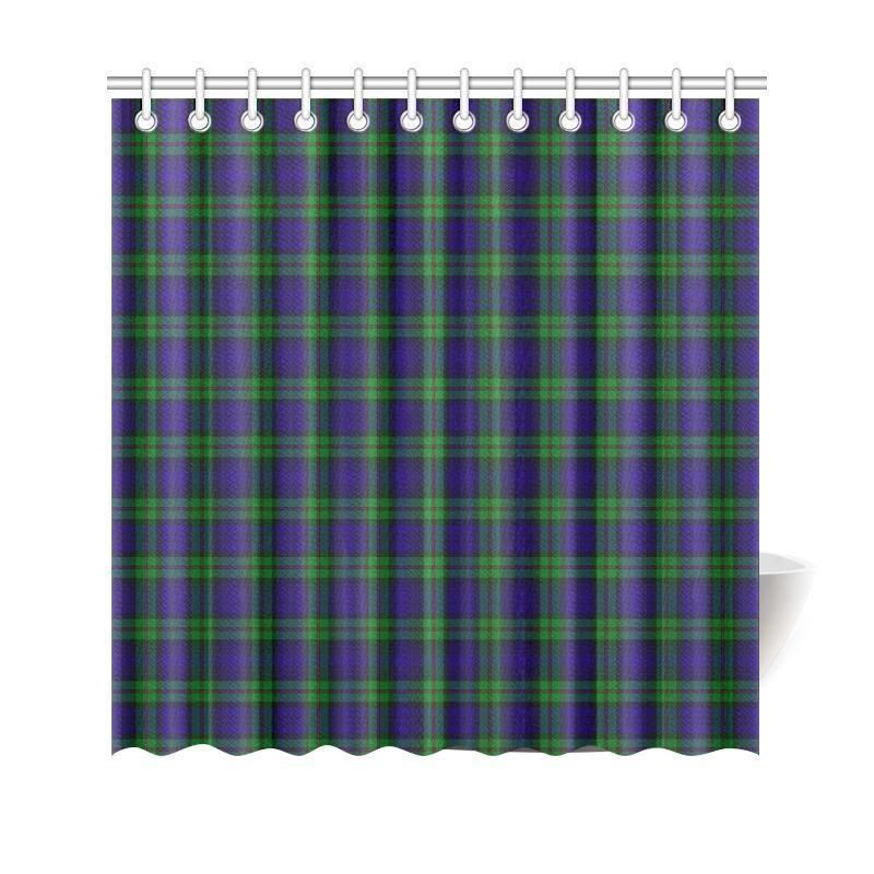 Mackinlay Modern Tartan Plaid Shower Curtain